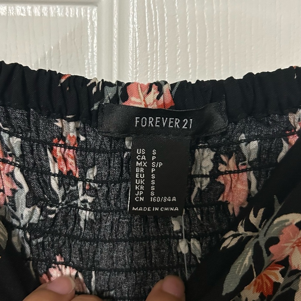 Off the shoulder floral print dress